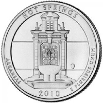 USA 1/4 dollar 2010 Hot Springs UNC