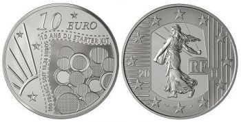 FRANCE. 10 Euro Silver Proof - The Sower 2011 10th Anniversary Starter-Kit - Free shipping E.U.