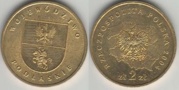 Poland 2 zlote 2004 Podlaskie Province y#491