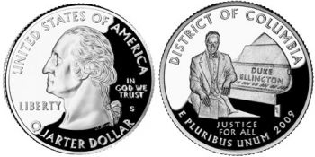 USA 1/4 dollar 2009 Columbia UNC