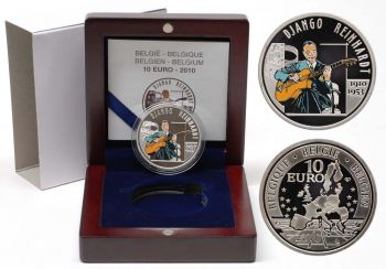 Belgium 10 Euro Silver PROOF 2010 Django Reinhardt