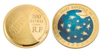 FRANCE. 200 Euro 1oz Gold Proof Astronomy 2009 (Free of VAT)