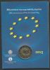 Greece: Official Coin Card 2 Euro European Flag 2015 Bu