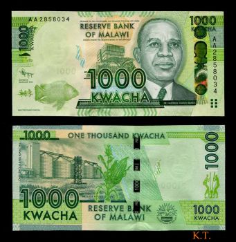 MALAWI 1000 KWACHA 2012 UNC