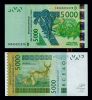 MALI WEST AFRICAN STATES 5000 FRANCS 2003(2010) UN