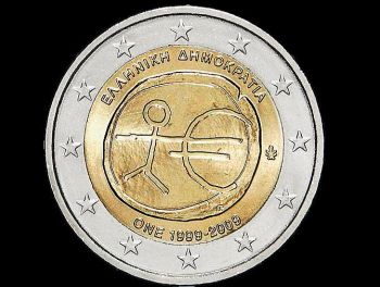 GREECE  ONE 1999-2009  2 EURO 2009