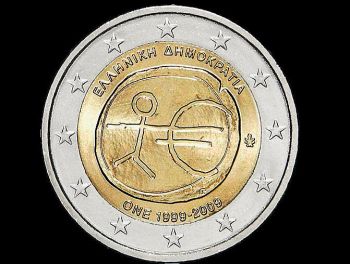 GREECE  ONE 1999-2009  2 EURO 2009