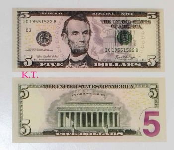 USA 5 DOLLARS 2006 (PHILADELPHIA -C3-) UNC