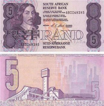 SOUTH AFRICA 5 RAND P-119 UNC