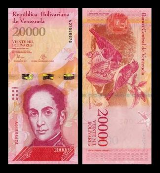 VENEZUELA 20000 BOLIVARES 2016 UNC