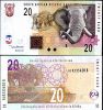 SOUTH AFRICA 20 RAND 2005 P 129 UNC