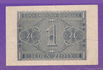 POLAND 1 Zloty 1941 XF  No8767837