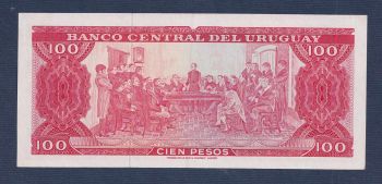 URUGUAY 100 Pesos P 47 ND 1967 UNC