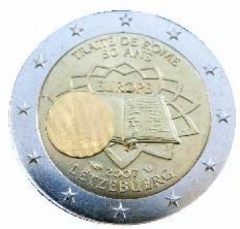 LUXEMBURG 2 EURO 2007  Treaty of Rome 