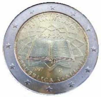 ITALY 2 EURO 2007  Treaty of Rome 