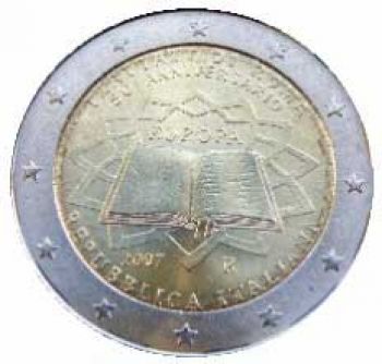 ITALY 2 EURO 2007  Treaty of Rome 