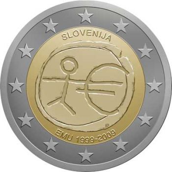 SLOVENIA 2 EURO 2009 -  EMU