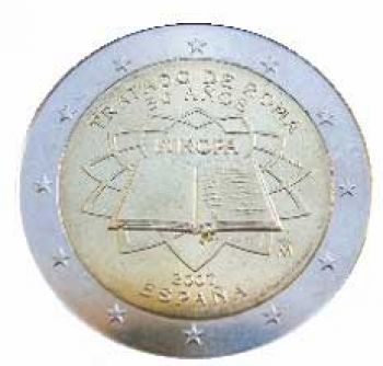 SPAIN 2 EURO 2007 TOR  Treaty of Rome 