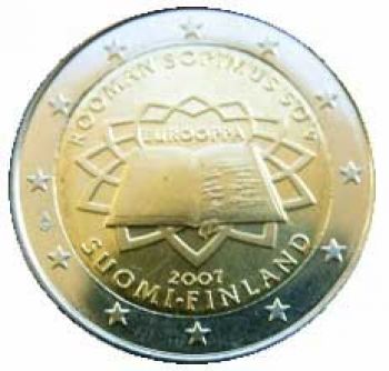 FINLAND 2 EURO 2007  Treaty of Rome 