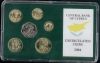 Cyprus 2004 Complete Coins Set In Official Bank'S Case