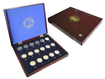 All Countries - 2 Euro Treaty of Rome, 2007 (17 coins in wooden case)