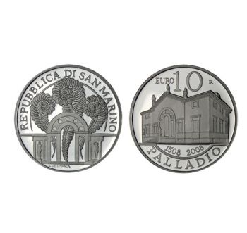 2008 San Marino 10 Euro Silver Proof Coin