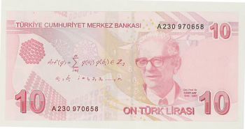 TURKEY - 10 LIRA 2009 UNC - P 223