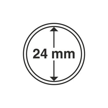 Coin Capsules inner diameter 24 mm