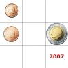 BELGIUM - UNC SET 2007 (3 COINS)