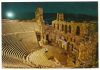 Greece Postcard & Stamp - Athens The Odeon Of Herode Atticus