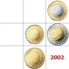 BELGIUM - UNC SET 2002 (4 COINS)