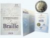 Italy – 2 Euro BU, Louis Braille, 2009 (in blister)