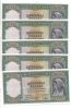 Greece 1000 Drachmai 1939 UNC P110 lot 5 pcs consecutive numbers!!!!
