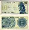 INDONESIA 10 SEN 1964 P 92 UNC
