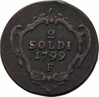 1799 ITALY 2 Soldi F Gorizia Franz II