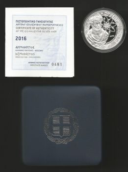 Greece: 10 EURO silver proof coin 2016 