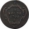 1799 ITALY 2 Soldi F Gorizia Franz II