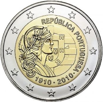 Portugal € 2 Euro 2010 COMMEMORATIVE Republic UNC