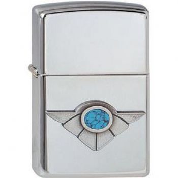 Zippo 2005  Indian Spirit - Winged Turquoise  Emblem