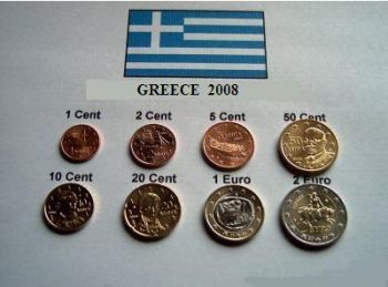 GREECE UNC SET 2008 !!!