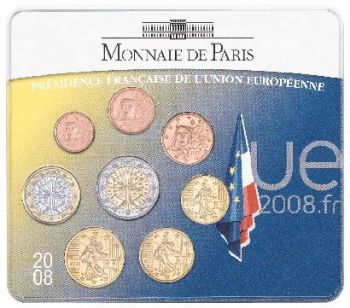 FRANCE mini-set Euro BU 2008 - French Presidency of European Union