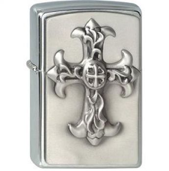 Zippo 2009  Gothic Cross Emblem  in Luxe Box-