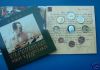Greece Official Bu Set 9 Coins ( Includes 10E Silver Proof Coin) 2007 '' Kazantzakis''