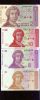 Croatia 1991 * 1/5/10/25 Dinars * Banknote set UNC