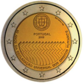 Portugal  2 euro 2008 CC  60th anniversary of the Universal Declaration of Human Rights