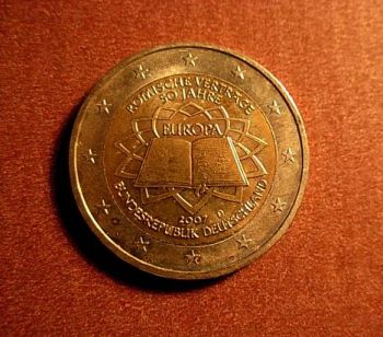 Germany  2 euro  2007 G   CC  ToR     UNC