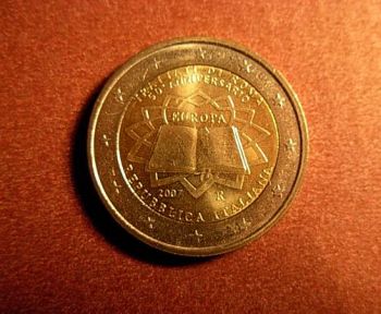 Italy 2 euro  2007 CC  ToR   UNC