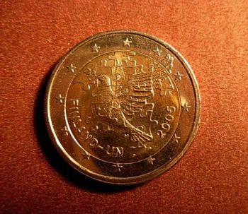 Finland  2 euro 2005 CC   60th anniversary of the establishment of the United Nations