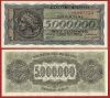 Greece , 5.000.000 Drachmas 1943 , Pick:128A , Condition:Unc