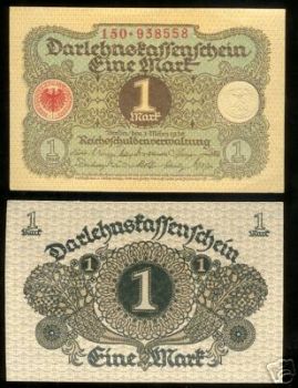 Germany (Weimar Republic) 1 Mark 1920 P - 58 UNC